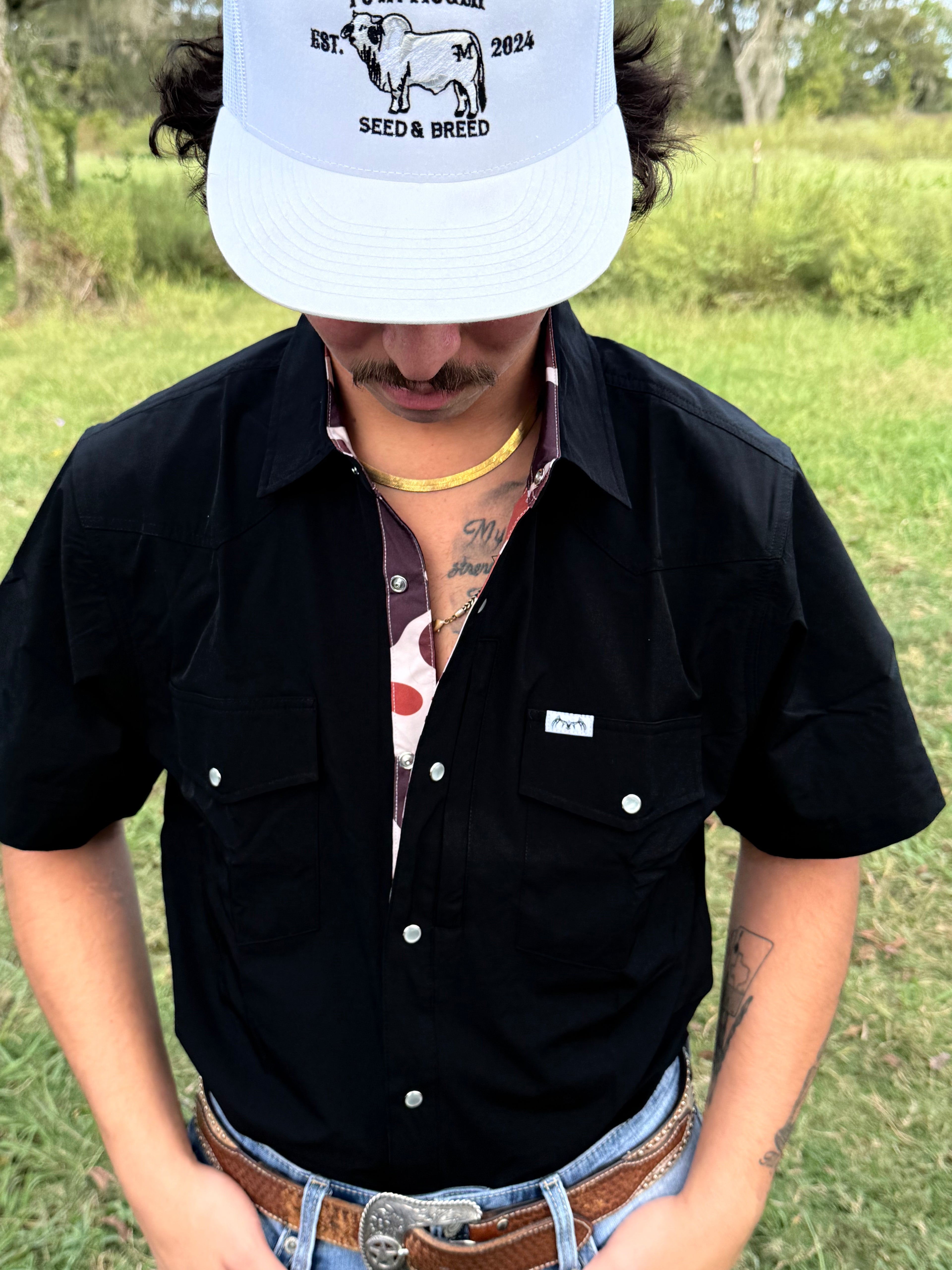 FowlRacks Pearl Snap Button-Up